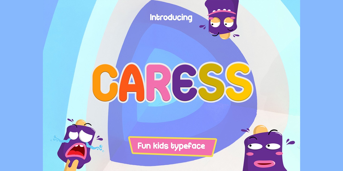 Caress Font preview